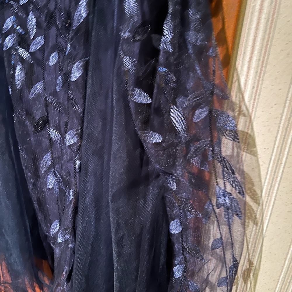 Full length navy lace trumpet formal dress size 14, new - Picture 2 of 9